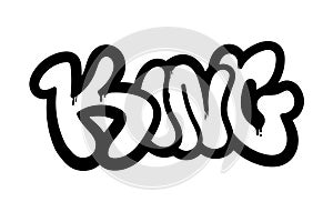 King graffiti lettering